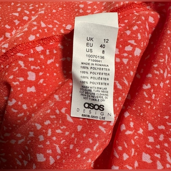 ASOS Design Red Dress Size 8 Cute! - Picture 13 of 13